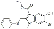 6- 溴-5- 羟基-1-甲基 -2-苯基硫甲基 -1H-吲哚- 3-羧酸乙酯